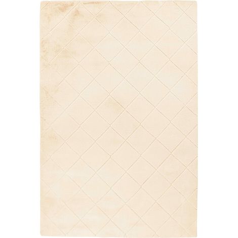 Tapis crème doux à motif gaufré tufté intérieur - 230 x 160 cm (1/5)