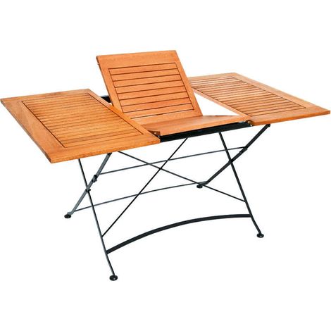 Schlossgarten Klappausz-tisch 100(150)x90cmFlachstEukalypt