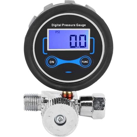 Air Flow Control, Digital Air Pressure, Pneumatic Air Regulator Control Valve Digital Pressure Gauge Regulating 1/4" For Spray Gun (1/5)