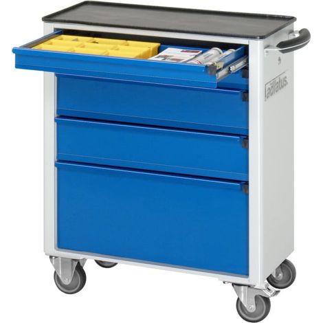 Chariot à outils Rau avec 5 tiroirs métal LxPxH 700x350x860mm (1/5)