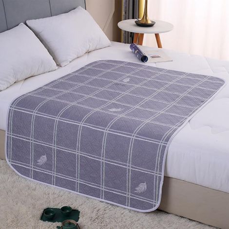 Waterproof Washable Incontinence Bed Protector for Incontinence Bed 80 x 120 cm, 4 Layers of Protection, Suitable for Babies, Children, Adults, Pets (1/5)