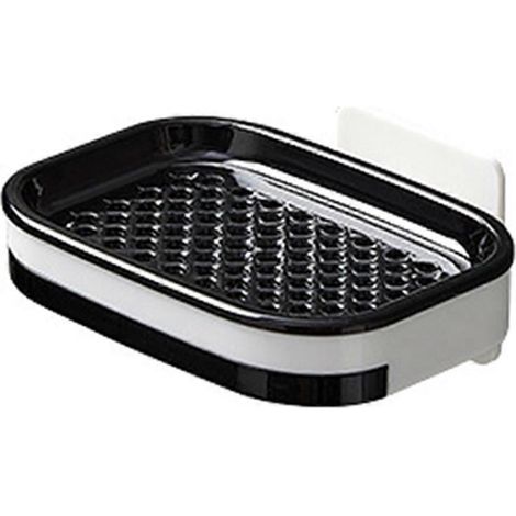 Porte-savon mural sans perçage, simple ou double couche, pour salle de bain ou cuisine. Plateau de rangement pour savon à usage quotidien QingHai (1/3)