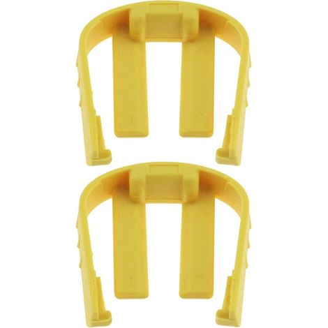 Lot de 2 anneaux d'arrêt à raccord rapide pour nettoyeur haute pression 50373330 Compatible avec Kärcher K2 K3 K4 K5 K6 K7 Clips en C de rechange Jaune (1/5)