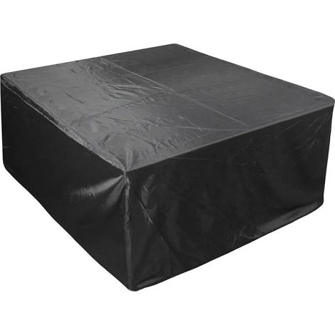 Wasserdichte Abdeckhaube für Gartenmöbel 210D Oxford-Gewebe Schwarz (1/5)