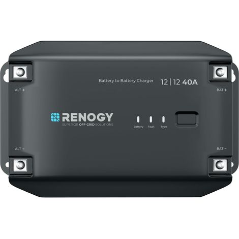 Chargeur de Batterie DC à DC 12V 40A, convertisseur Intelligent pour Batteries inondées, Gel, AGM, Lithium, pour RV, Camion, Camping-Car, Bateau, Yacht (1/5)