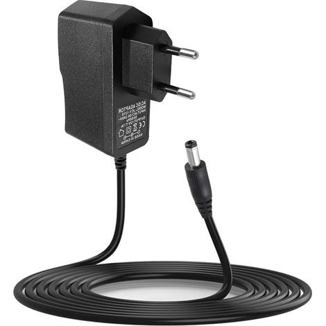 Alimentation Universelle DC 12V 1A, 12W Adaptateur AC 100-240V 50/60HZ Universal Adapter 1000mA Max Chargeur Jack 5,5 x 2,5 mm Transformateur pour l'électronique Domestique, Noir (1/5)