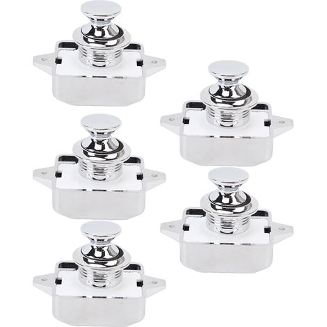 Lot de 5 verrous à bouton, cars caravanes (1/5)