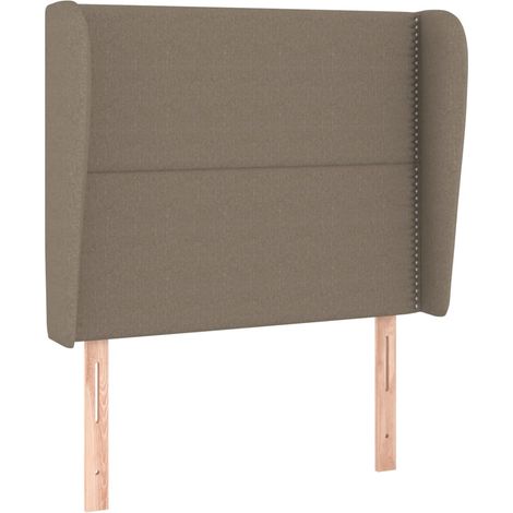 Maison Exclusive - Cabecero con orejas de tela gris taupe 103x23x (1/5)