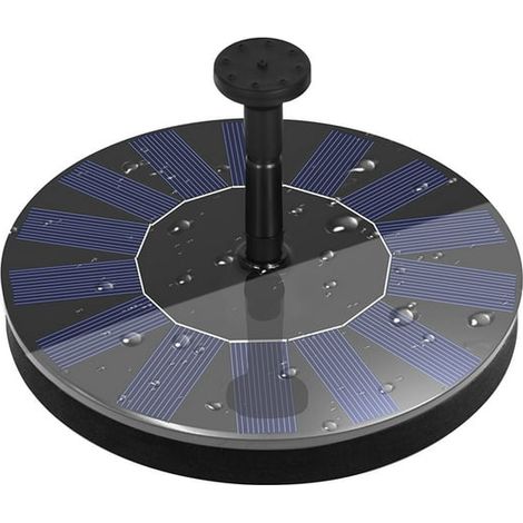Pompe solaire pour fontaine, 1,4 W 7 V, pompe portable en plastique (1/5)