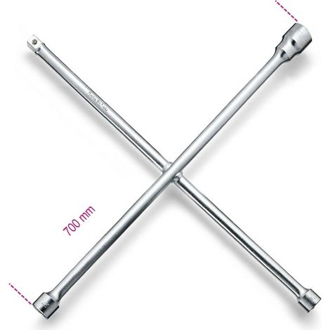 BETA CHIAVI A CROCE PER RUOTE CROMATE ART.985 mm.24-27-32 quadro 3/4 FERR 133722