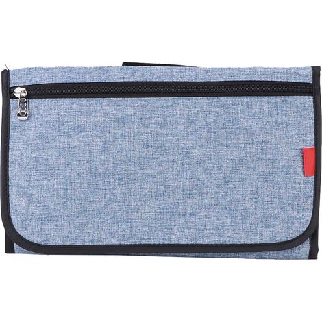 Matelas à langer portable et multifonctionnel pour nouveau-né (bleu) (1/5)