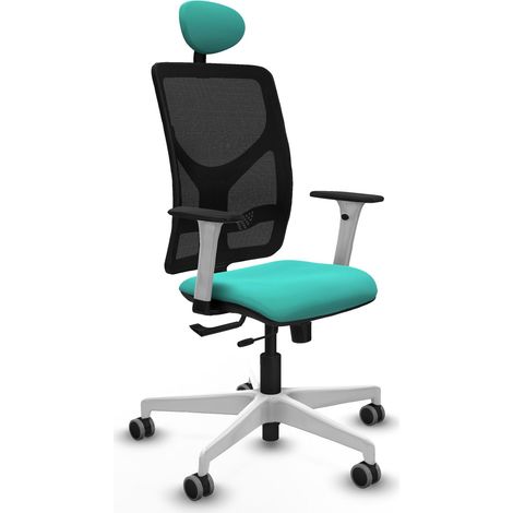 Chaise de bureau piqueras y crespo Motilla turquoise similicuir (1/2)