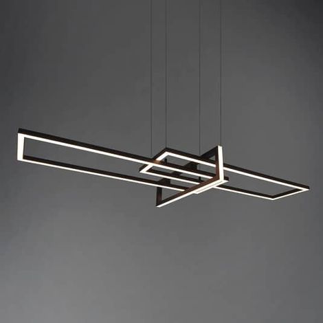 Trio Lighting Led Hängeleuchte Lampe Leuchte 34 W Salinas, 3.000 K, Schwarz M241 B-Ware