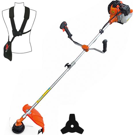 Débroussailleuse thermique 52 cm3 - 3 CV - Tête fil et lame de coupe (1/5)