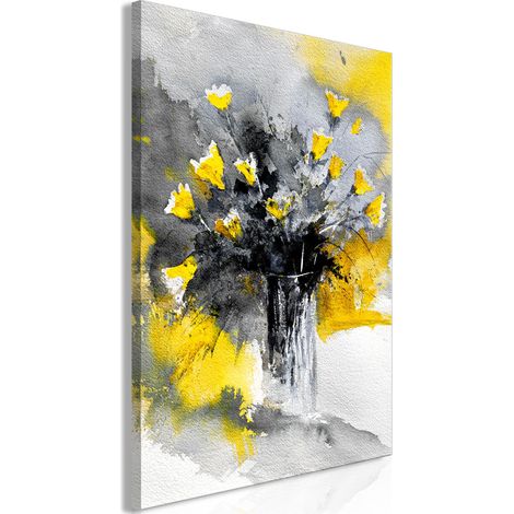 Quadro - Bouquet of Colours (1 Part) Vertical Yellow - 40x60 (1/4)