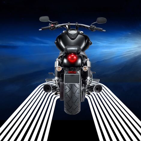 Weißer LED-Scheinwerfer in Form von Engelsflügeln für Türen und Fußmatten, ideal für alle Arten von Autos und Motorrädern.
