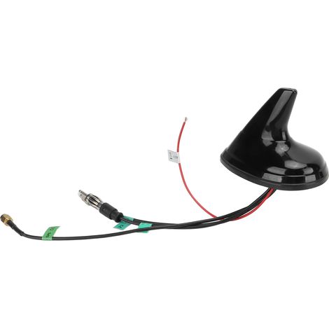 Antenne requin universelle 12V pour voiture, bateau, camion - Radio FM AM GSM GPS DAB, aileron noir, réception améliorée, compatible auto, navigation et téléphonie. (1/5)