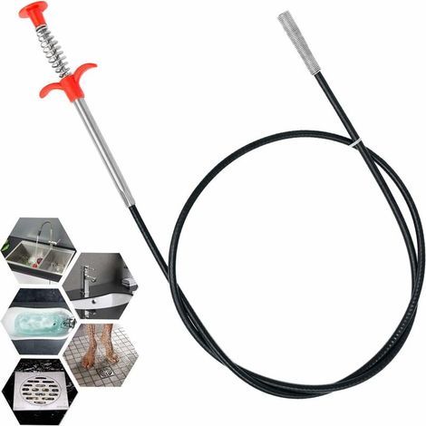 Pinza flessibile a artiglio da 160 cm per lavorare in spazi ristretti, sonda per scarichi, da utilizzare per rimuovere capelli, detriti e persino oggetti di grandi dimensioni da scarichi, lavandini e (1/5)