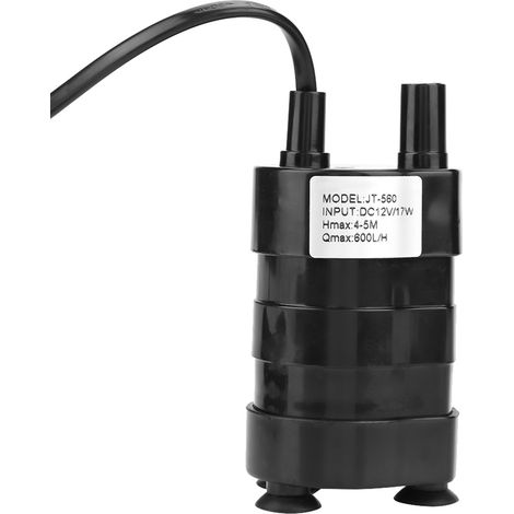 Pompe submersible miniature haute pression hydraulique DC sans balais 12V -20℃ à 90℃ pour aquarium, circulation d'eau (1/5)