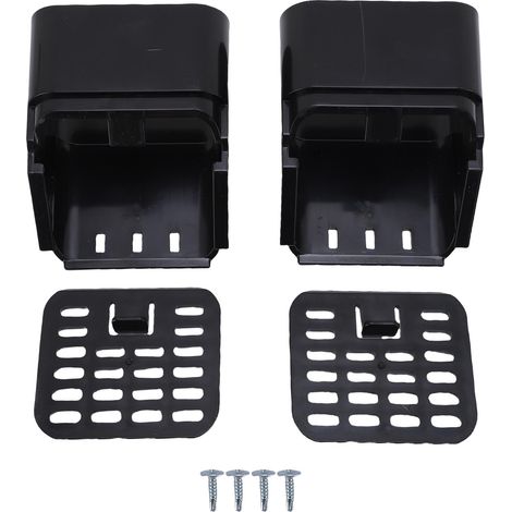 Fallrohranschlussstück, Auslassfilter, Schutz für 3x4 Zoll, Typ A, schwarz. (1/5)
