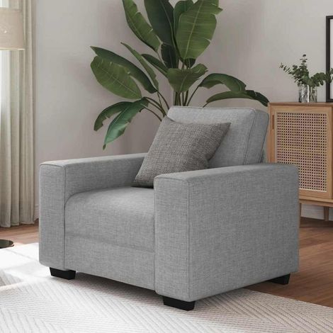 Bequemes Schlafsofa mit großer Liegefläche, Wolkengrau, Stoff (1/5)