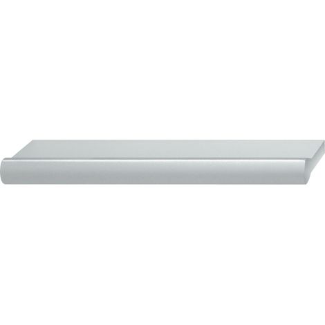 Poignée de meuble en aluminium aspect argent longueur 168mm entraxe 128mm à visser haute qualité Tiroir Armoire Commode Malle Buffet Cuisine Traverse (1/3)