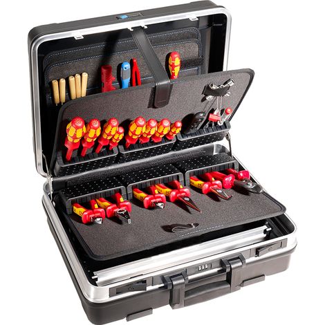 Base de mallette à outils avec porte-outils, boîte à outils non équipée, B&W mallette (1/4)