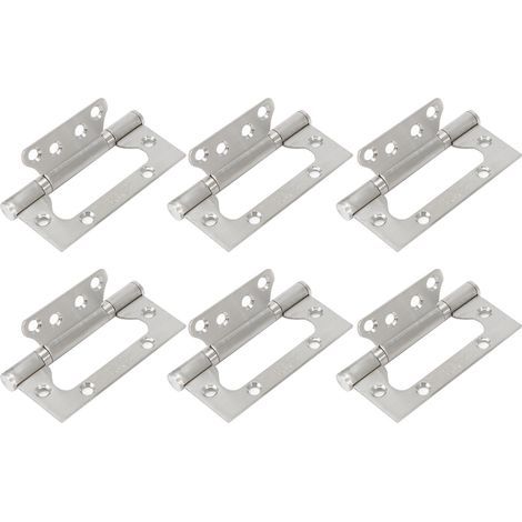 Stainless steel flat opening door and window hinges, 6 pieces, silent bearing hinge, furniture hardware (1/5)