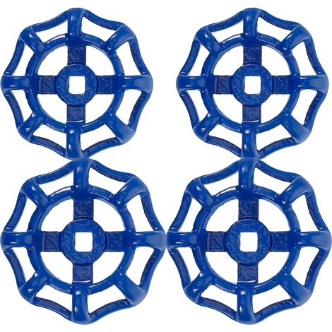 4 pièces Poignée de Vanne Fonte Bleue pour Robinet (1/5)