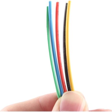 55M / Kit thermoretractable pour tuyau 11 tailles Colore Gaine de tube Fil Cable 6 couleurs (1/4)