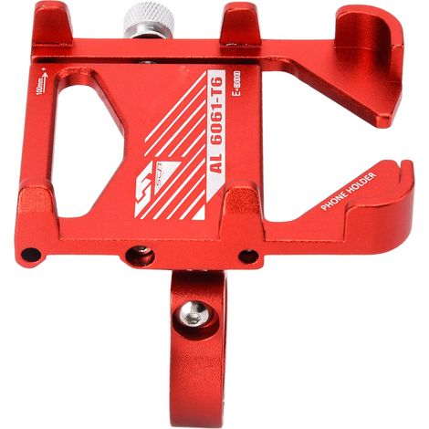 Support de smartphone ENLEE pour vélo, antichoc, avec navigation intégrée pour moto et vélo (rouge) (1/5)