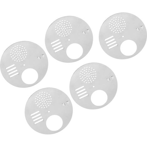 Set di 5 ingressi per favo – acciaio inox – ingresso arnia – sfiato – attrezzo per apicoltura – disco
