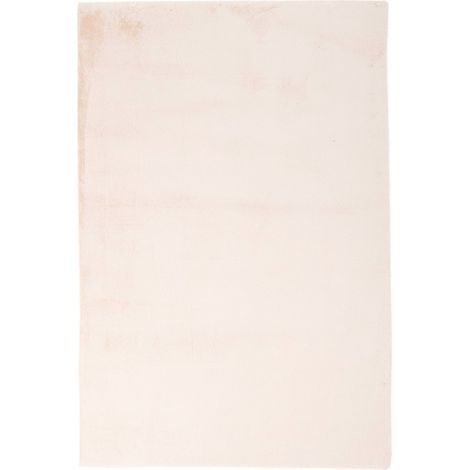 Tapis crème doux effet fourrure design moderne - 110 x 60 cm (1/2)