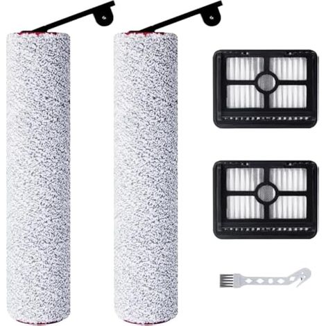 Accessoires pour Dreame H12 Pro Ultra / H13 Pro Aspirateur Eau et poussière, 2 rouleaux de brosse + 2 filtres HEPA + 1 brosse de nettoyage (1/3)
