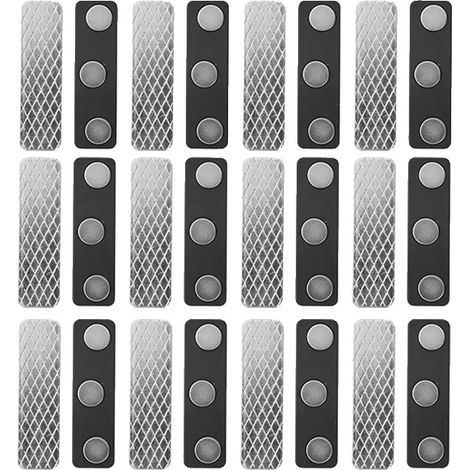 Sujetadores magnéticos para cortinas, diseño resistente a la corrosión, fácil instalación, 12 pares. (1/2)