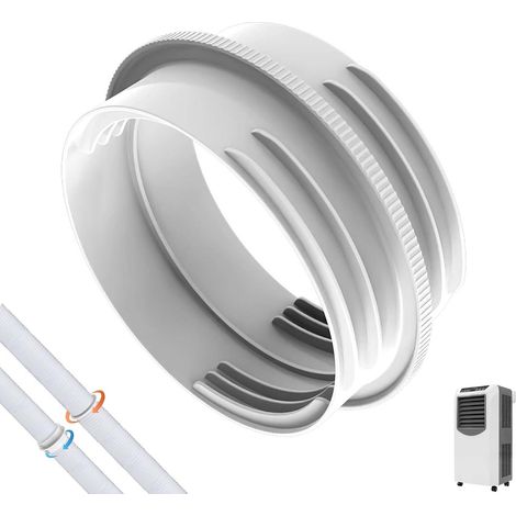 Adapter für Abluftschlauch für Klimaanlagen, 130 mm innen/150 mm außen, Anschluss für Abluftschlauch für Klimaanlagen, Anschluss für Abluftschlauch für Klimaanlagen, [Energieklasse B] (1/5)