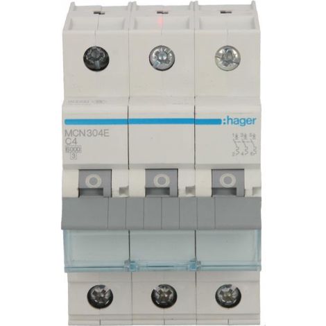 Leitungsschutzschalter 3P C 4A 6kA AC MCN304E