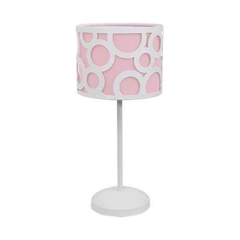 FAB 028271000  Orlando Tavolo rosa / bianco 1xe14 34X18X18