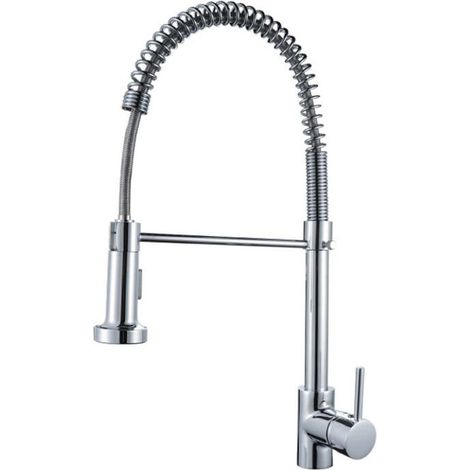 Robinet De Cuisine 805 Chromé À Tête Amovible Collection Erymanthe (1/2)