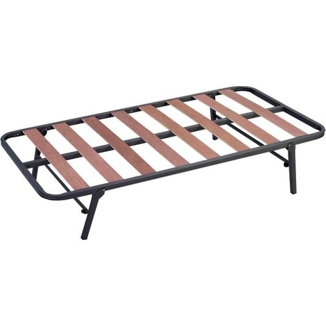 Somier elevable Arrastre Inferior 105x190 cm con Ruedas Cama Canguro Patas Plegables Tubo de 30x30 mm