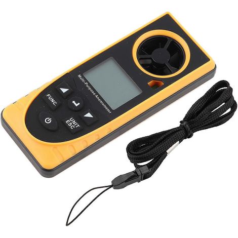 GM8910 Multifunktionales digitales Anemometer mit LCD-Display und Windgeschwindigkeitsskala