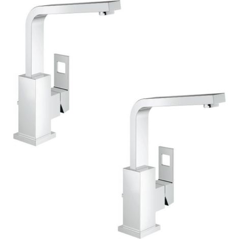Juego de 2 mezcladores de lavabo GROHE Eurocube M (1/2)