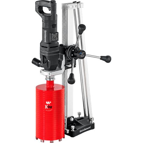 Kit Promo Workdiamond PRO0CU22LAV8V08 – Carotatrice WD-DPTU220 + Supporto a Colonna + 3 Foretti F300A Ø102/127/152mm (1/3)