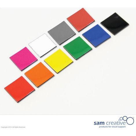 Symbole magnétique Carré 2x2 cm noir