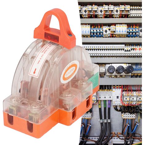 Interrupteur Couteau Bipolaire 2P 100A avec Coque Transparente et Voyant LED pour Groupe Électrogène (1/5)