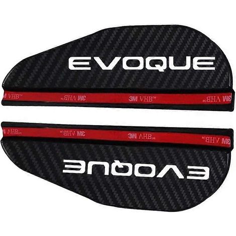 2x Protection anti-pluie pour rétroviseurs de voiture, bande adhésive en fibre de carbone, compatible avec les joints d'étanchéité EVOQUE. Accessoires auto. (1/5)