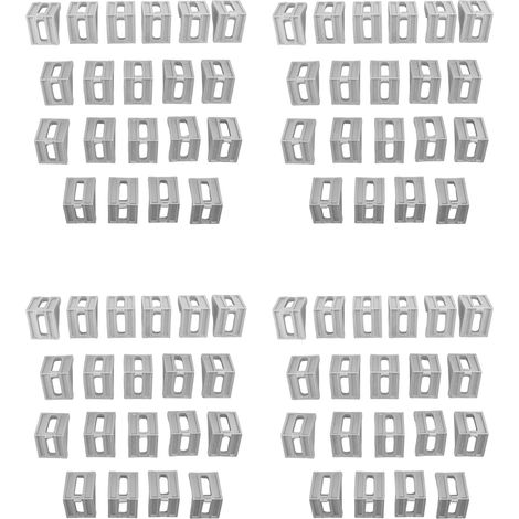 80 Pieces Coin en Aluminium 4040 Coin Des Crochets Angle D'Adaptation 40 x 35 Attache de Connecteur pour Profile en Aluminium Industriel 4040 (1/5)