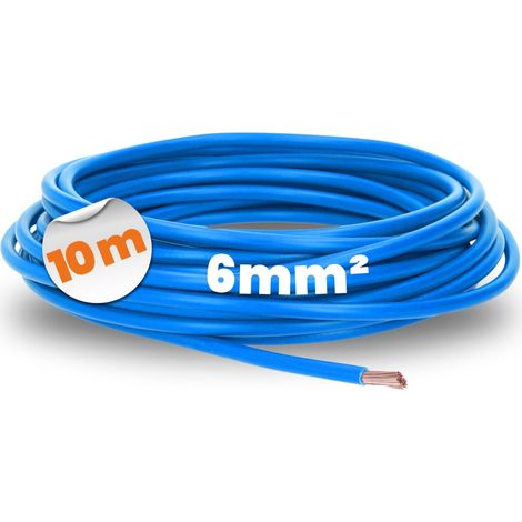 H07V-K 6 mm² Câble de Câblage Flexible - 10 m, Bleu (1/5)