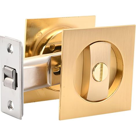 Porte coulissante intégrée multifonctionnelle avec poignée compacte de 10,2 cm pour salle de bain, chambre à coucher, armoire et portes de rangement, porte intérieure (1/5)