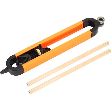 Gabarit de copiage précis en plastique ABS pour menuiserie, outil de traçage de profil irrégulier avec règle de contour et 2 crayons (1/5)